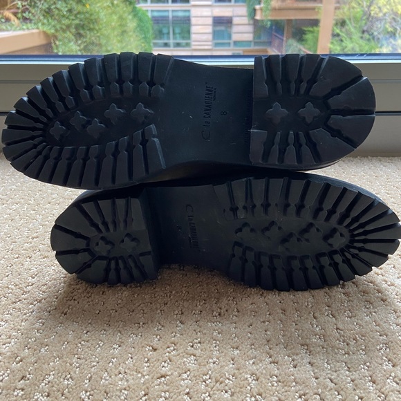 La Canadienne Cara Khaki suede combat boots - Picture 6 of 9